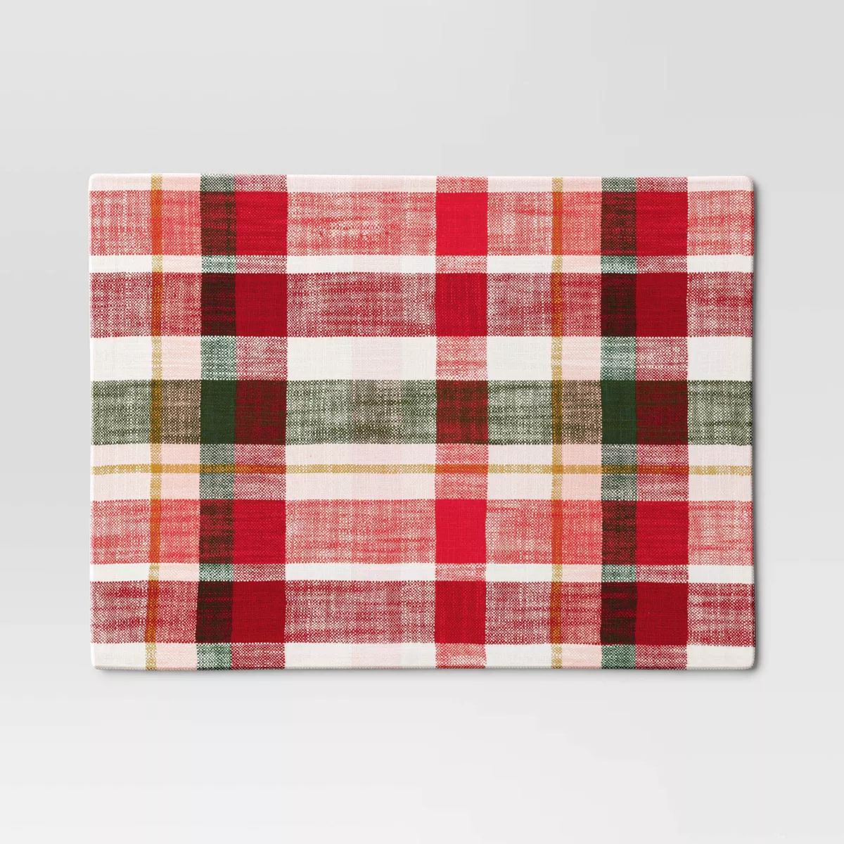14"x19" Woven Plaid Placemat Ivory - Threshold™ | Target