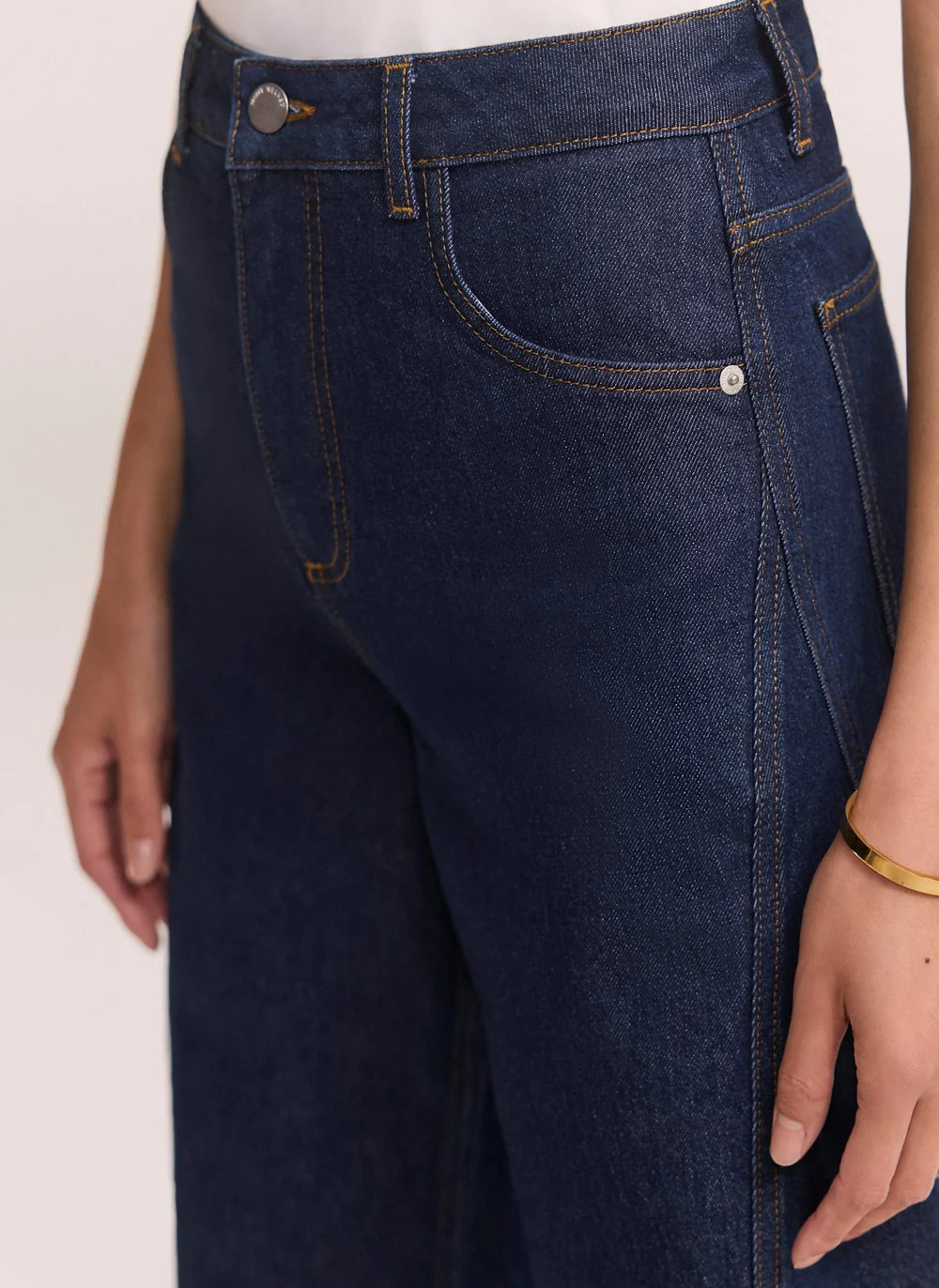 Dark Indigo Barrel Leg Jeans | Mint Velvet