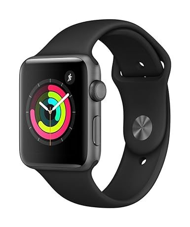 Apple Watch Series 3 (GPS, 42mm) - Space Gray Aluminium Case with Black Sport Band | Amazon (US)