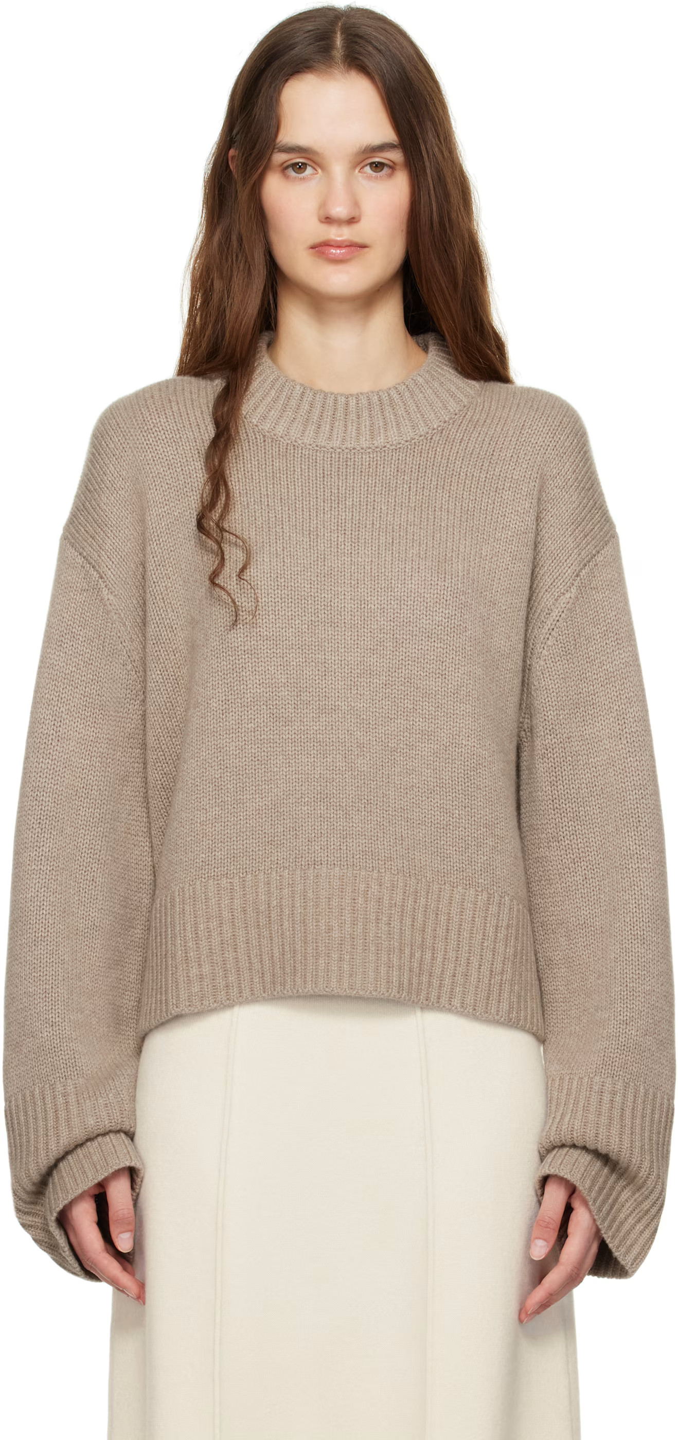 Taupe Sony Sweater | SSENSE