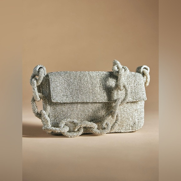 Anthropologie the Fiona beaded bag chain edition size 8” by 4.25” by 1.5” | Poshmark