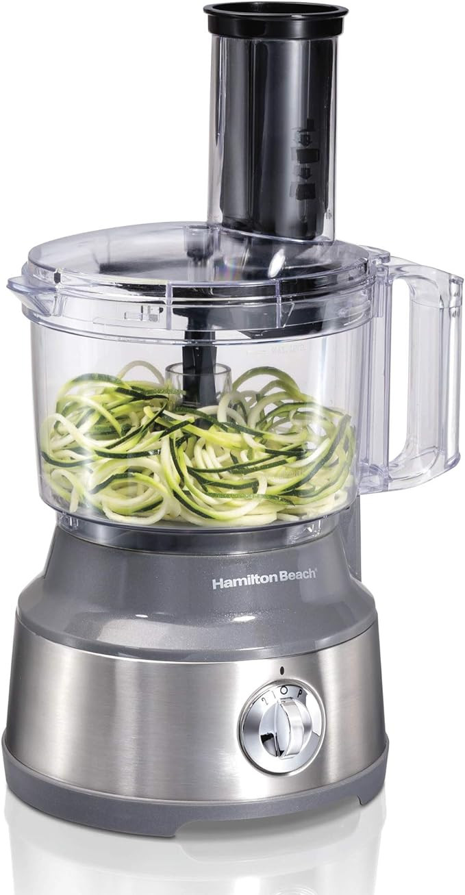 Hamilton Beach Food Processor & Vegetable Chopper for Slicing, Shredding, Mincing, and Puree, 10 ... | Amazon (US)