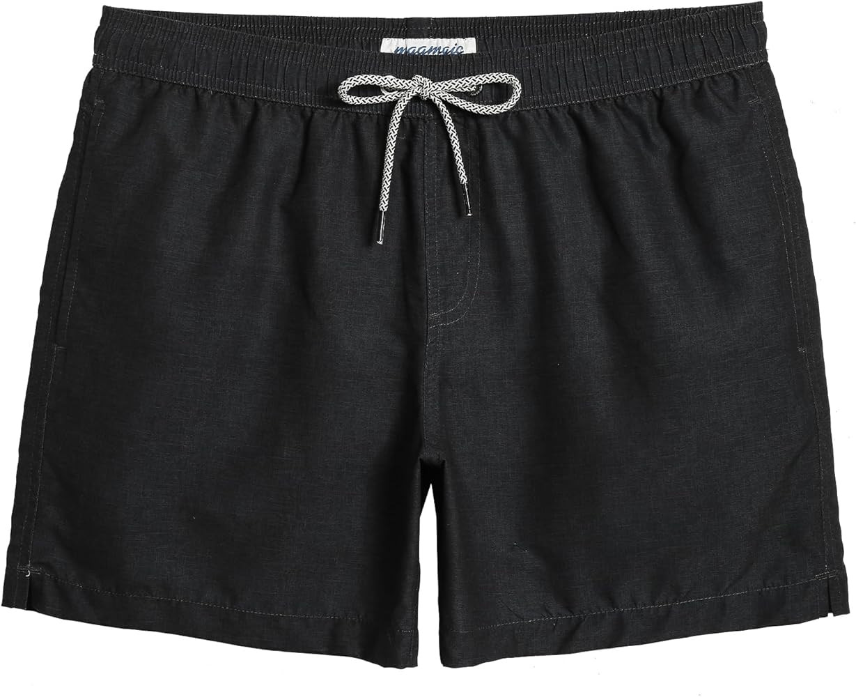 maamgic Mens Swim Trunks 5" with Mesh Lining Quick Dry Bathing Suits for Men Swim Shorts Swimwear | Amazon (US)