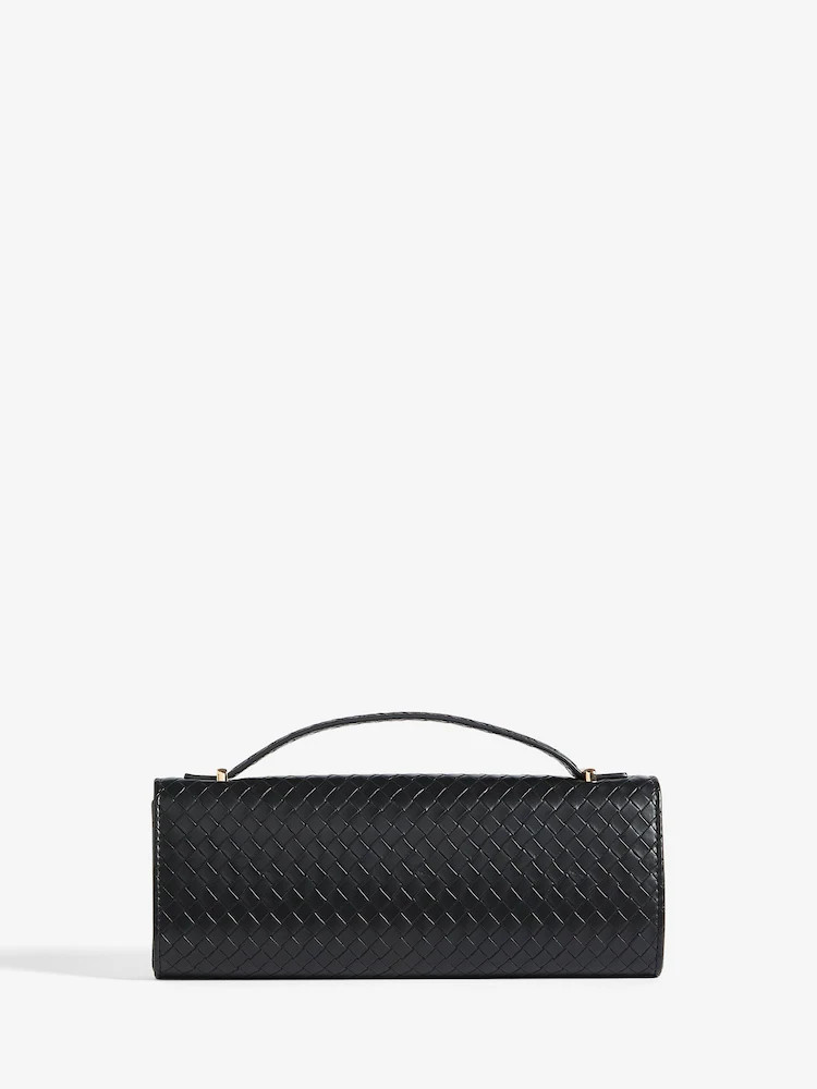 Buy Friends Like These Black Top Handle Weave Clutch Bag from Next USA | Next US