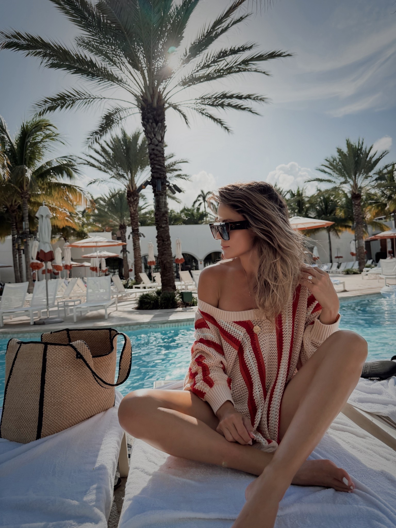 Summer style 
Wearing medium top
Nordstrom sale sunglasses 

#LTKSeasonal #LTKSwim #LTKTravel