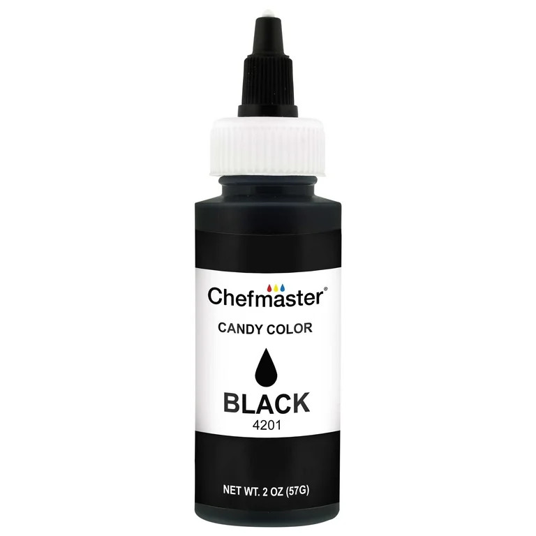 Chefmaster by US Cake Supply 2-Ounce Liquid Candy Food Color Color Black | Walmart (US)