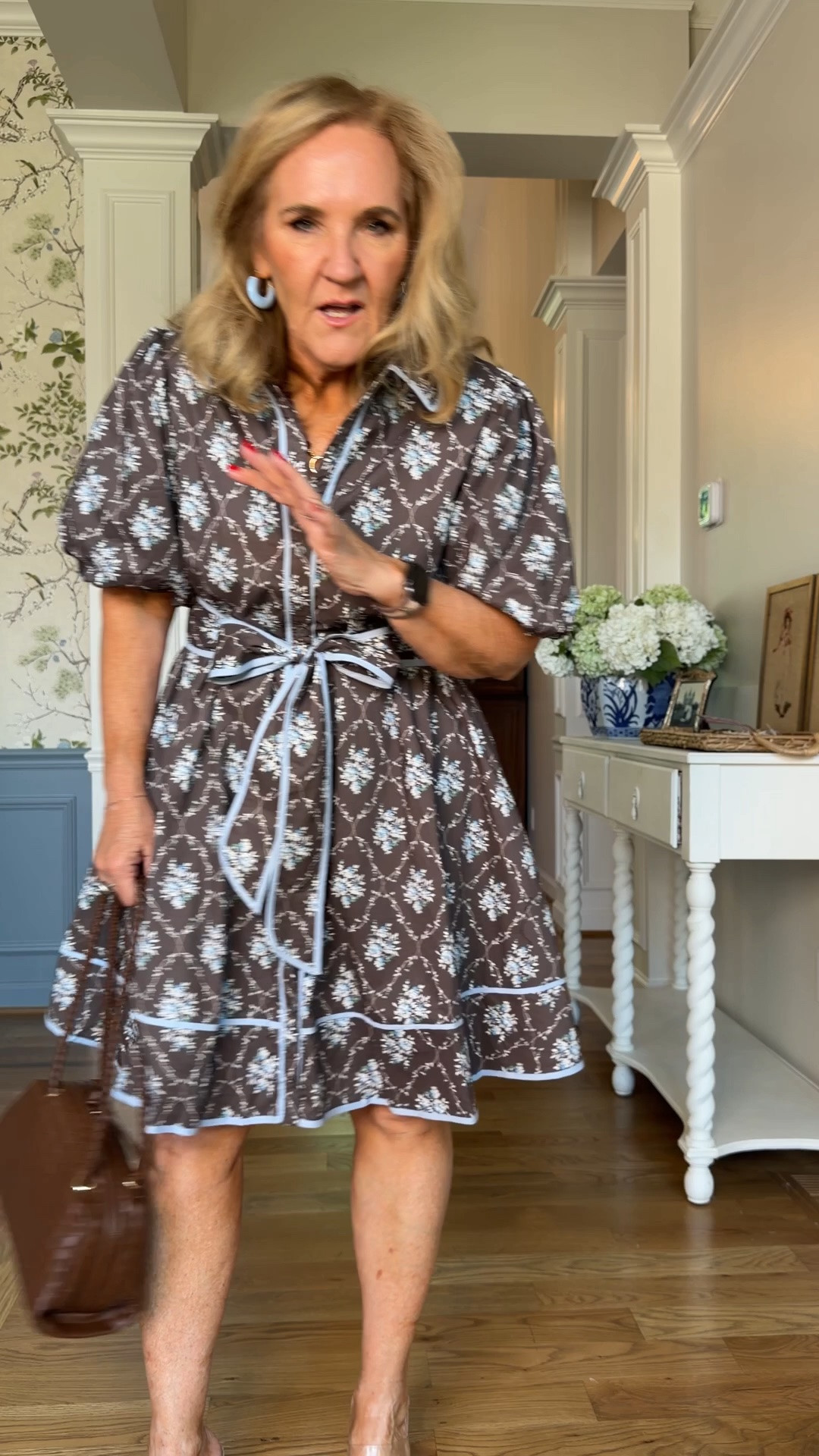 New at Avara!  15% off 1 order with code NANETTE15
Wear now sweet dress size med wear with the self tie belt or without 
Gorgeous faux suede top size med 
Fall dresses all size medium 
Bag & shoes are Avara too 
Jeans size 29 

Fall outfit fall top faux suede

#LTKOver40 #LTKSeasonal #LTKootd
 #LTKPetite