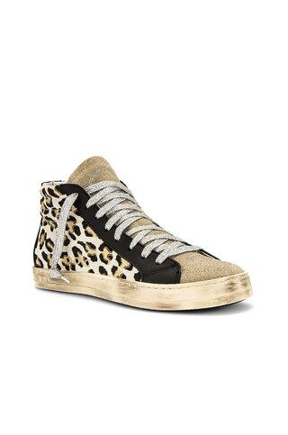 P448 Skate BS High Top Sneaker in Leopard & Sand from Revolve.com | Revolve Clothing (Global)