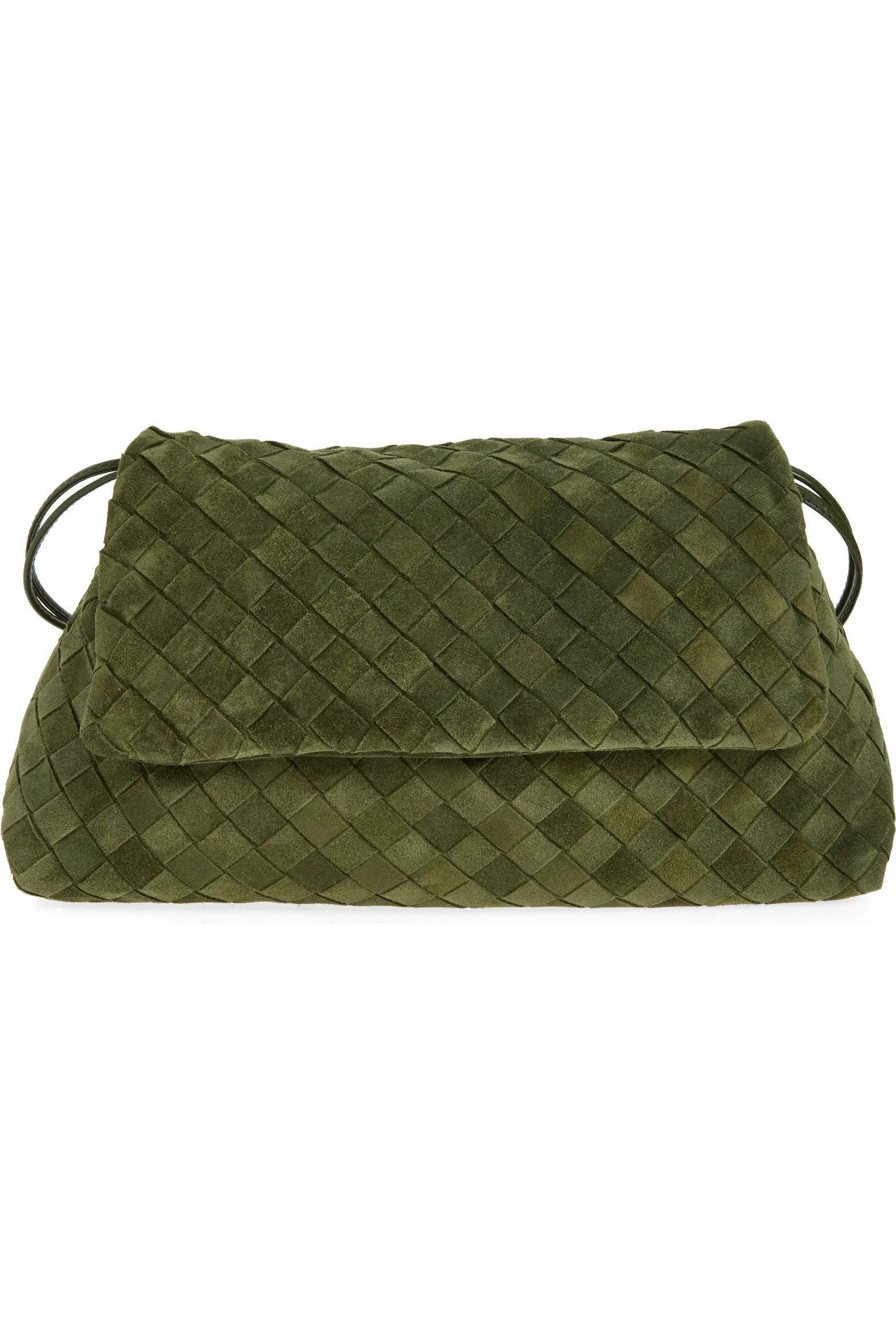 Bottega Veneta Giorno Intrecciato Suede Shoulder Bag (Women) | Nordstrom | Nordstrom