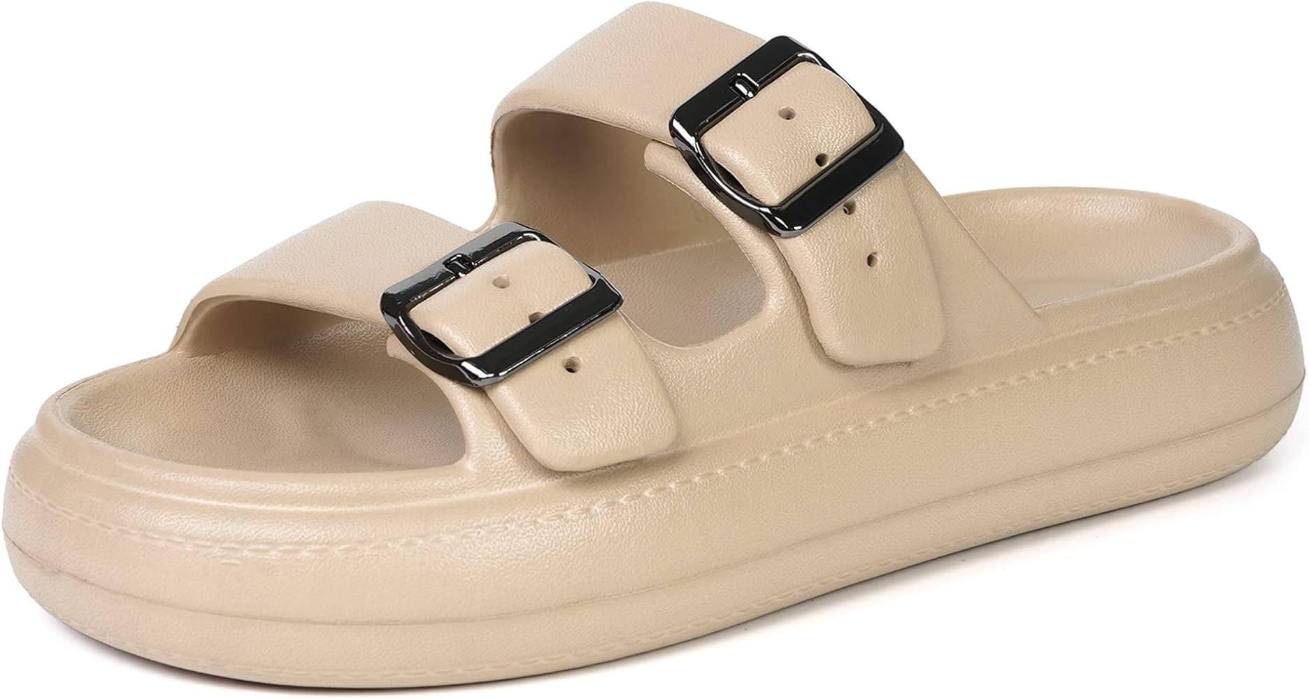 Pillow Slippers for Womens Mens Cloud Slippers Quick Drying Bathroom Shower Sandals Non-Slip Cush... | Amazon (US)