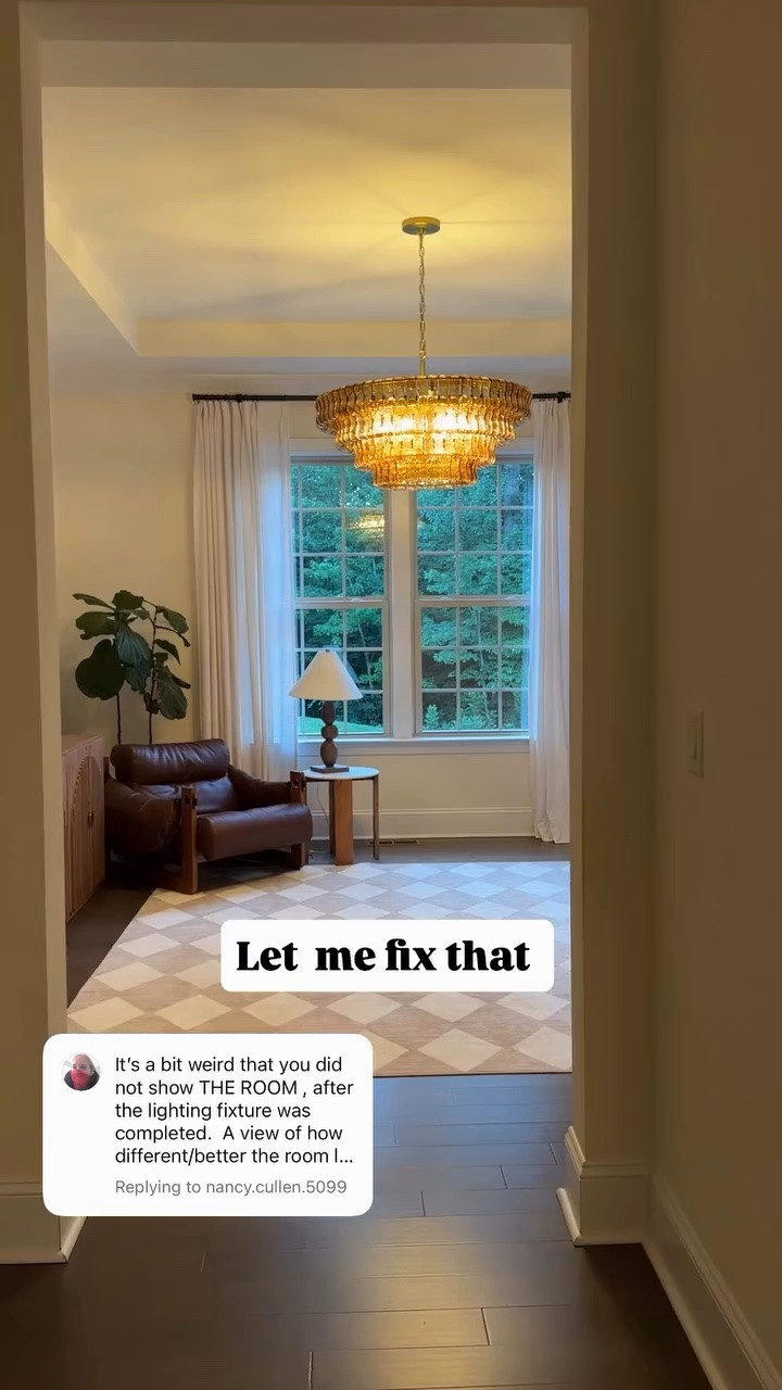 This is only Phase 1 of the transformation.

The chandelier was the first piece because I believe lighting sets the tone for an entire room. The moment it went up, the space immediately felt warmer, more elevated, and more intentional. It’s amazing how one statement piece can completely change the feeling of a home before any of the furniture or decor is even in place.

There’s still so much more to come—furniture, styling, layered textures, artwork, and all the finishing details that turn a room into a space that feels cozy, timeless, and collected.

If you love living room makeovers, before and after home transformations, luxury lighting, statement chandeliers, warm contemporary interiors, home decorating ideas, and interior design inspiration, follow along. I’ll be sharing every step of the process as this room comes together.

#wayfairelevate #wayfaircreator #ad #wayfair #livingroomdecor @wayfair