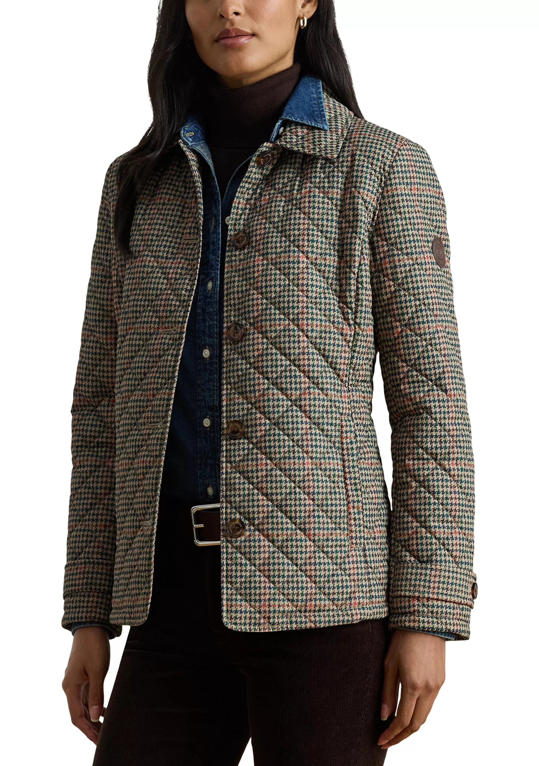Novelty Quilted Button Jacket | Belk