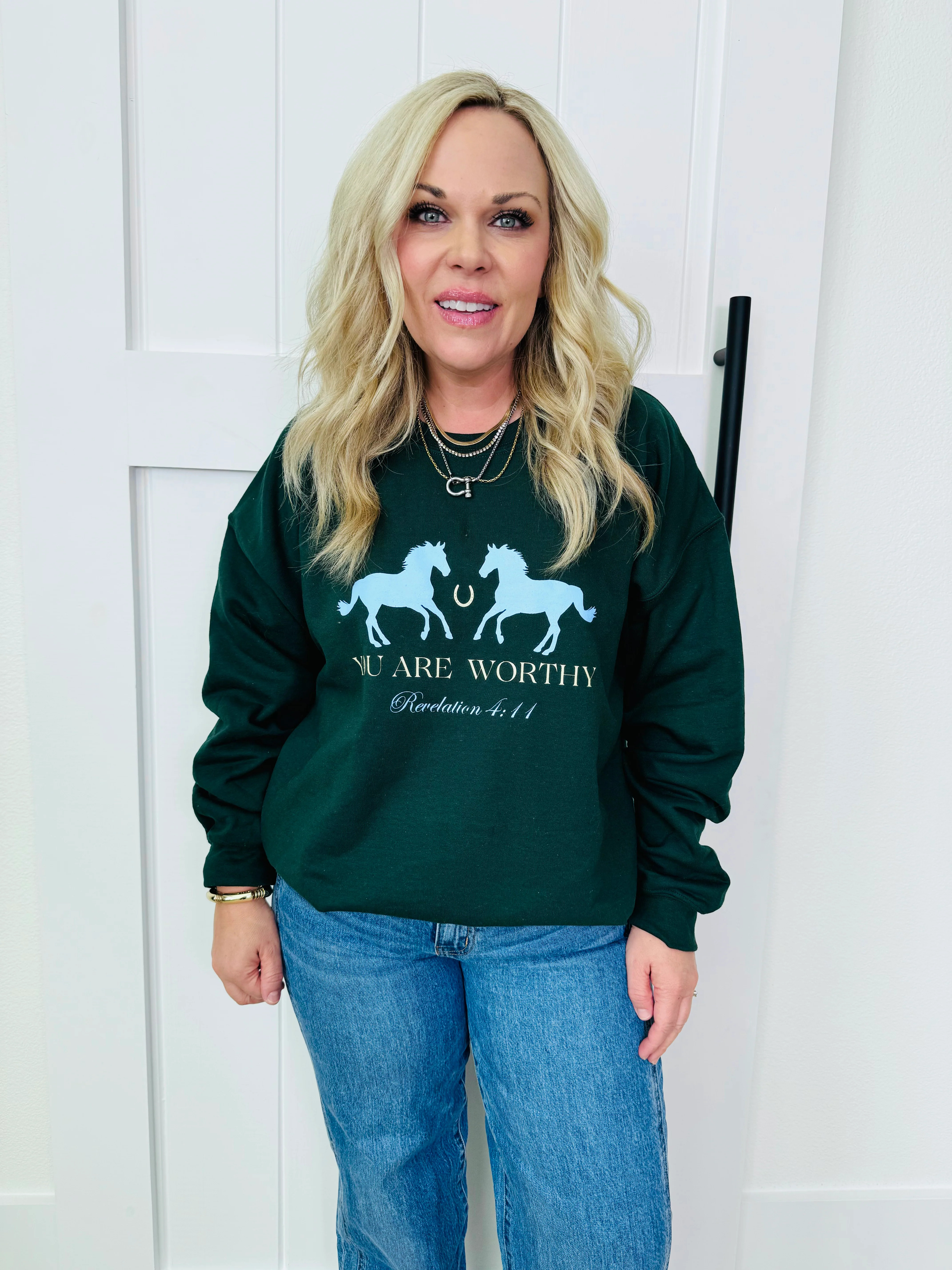 Worthy Sweatshirt | Clark & Co Boutique