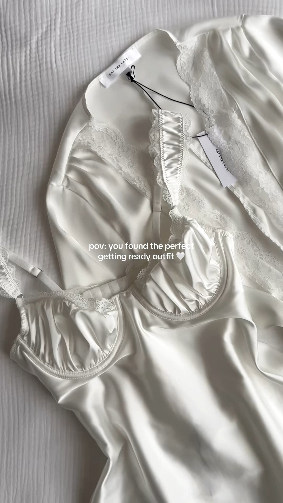 getting ready outfit of my dreams 🤍 2026/2027 brides, save this for your wedding morning 🫶🏼

#bridal #bridalrobe #bridaldress #bridetobe #katthelabel #weddinginspo #slipdress #bridalset

#LTKWedding #LTKValentine