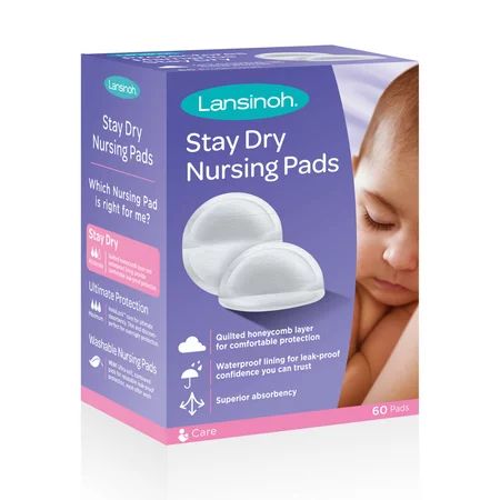 Lansinoh Disposable Stay Dry Nursing Pads, 60 Count | Walmart (US)
