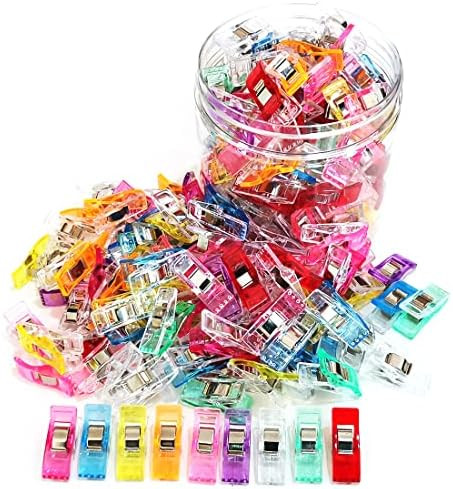 Otylzto Sewing Clips 100 Pcs Assorted Colors, Quilting Clips for Crafts | Amazon (US)