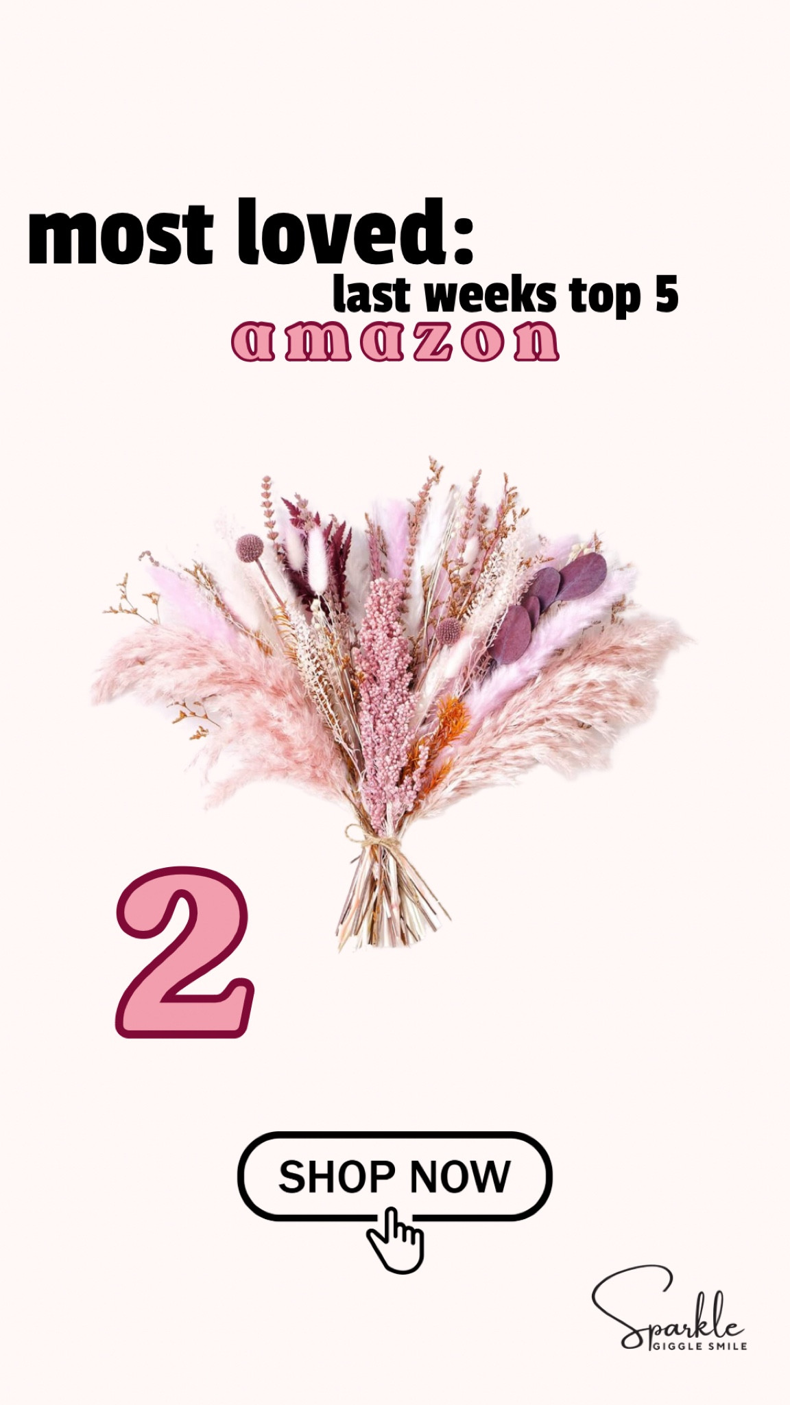 Elevate your home décor with our luxurious dried flower bouquet, one of last week's top 5 favorites! 🌸 Featuring a stunning arrangement of 15 natural plants, including pampas grass, eucalyptus, lavender, and more, this bouquet offers a fluffy, patchwork design in soft pink tones that adds a gorgeous, ornamental touch to any space. Naturally dried and preserved, this bouquet lasts up to 3 years, making it perfect for creating a modern, luxurious display in your living room, bedroom, or office. It also comes in a beautiful gift box, making it an exquisite gift for any occasion. 🌾✨ #DriedFlowerBouquet #HomeDecor #PampasGrassDecor #LuxuryFlowers #TopFavorites #InteriorDesign

#LTKHome #LTKWedding #LTKParties