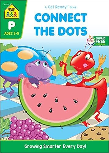School Zone - Connect the Dots Workbook - 32 Pages, Ages 3 to 5, Preschool, Kindergarten, Dot-to-... | Amazon (US)