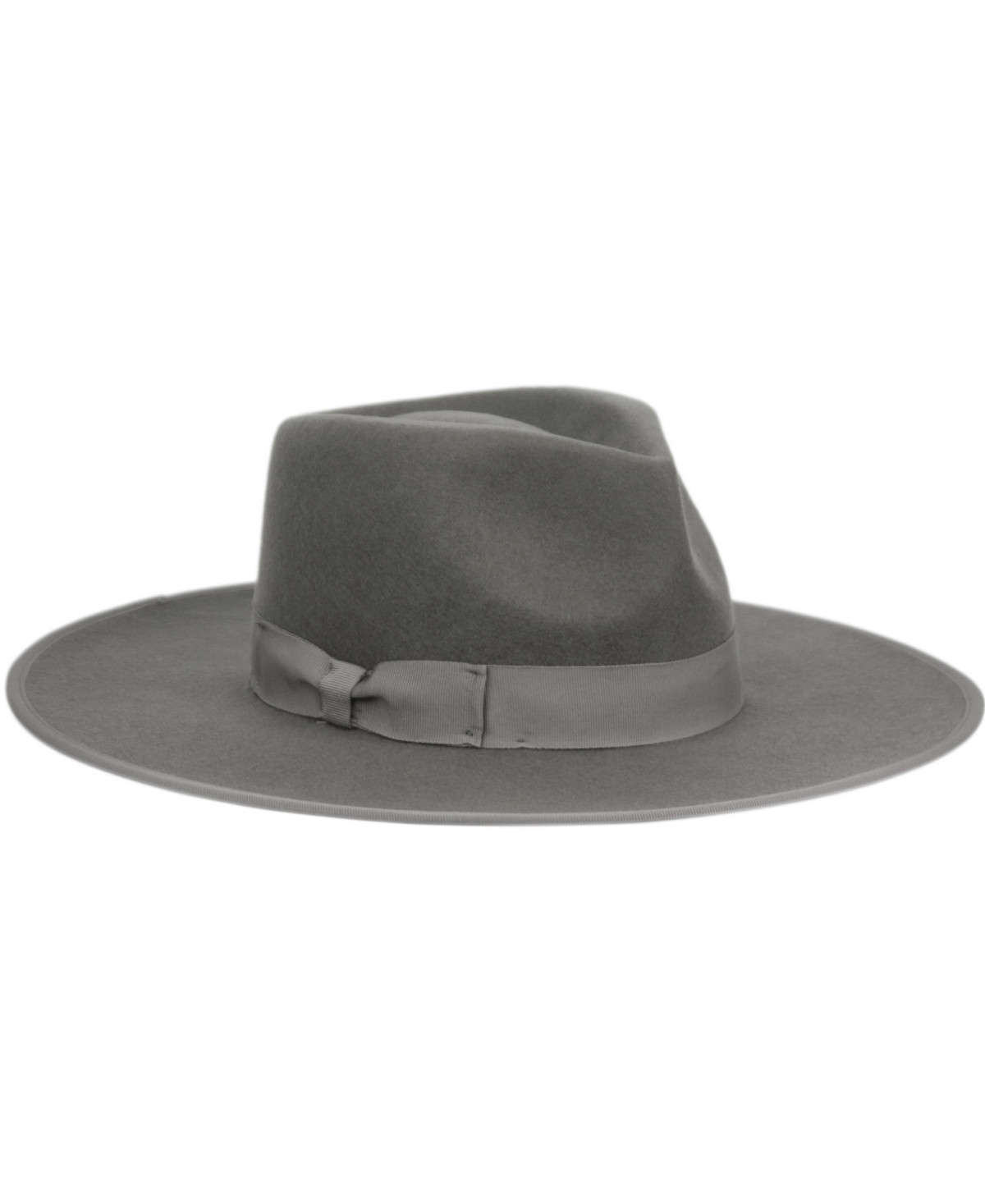 Angela & William Women's Wide Brim Felt Rancher Fedora Hat - Dark Gray | Macy's