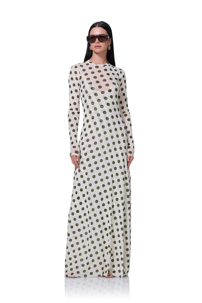 Paola Dress - Birch Dot | ShopAFRM