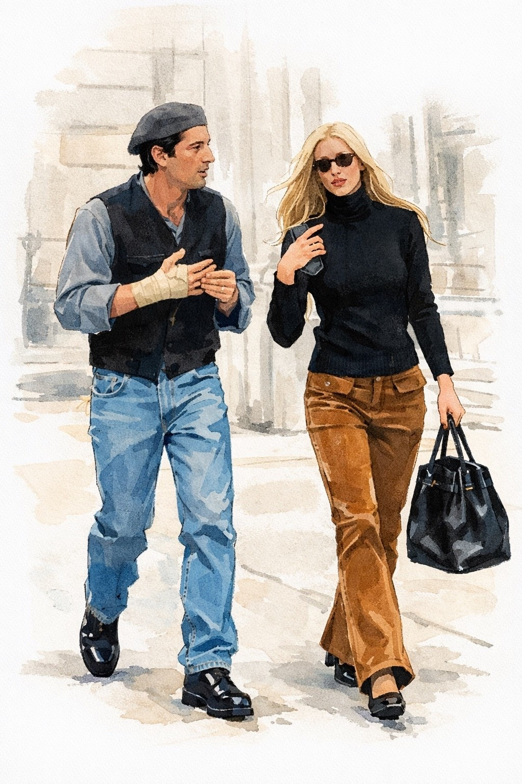 Carolyn Bessette Kennedy quiet luxury at its most iconic.
This look is the definition of effortless 90s minimalism and the blueprint for the polished off duty uniform we keep seeing again.

The fitted black turtleneck creates that clean, elongated line she was known for, paired with warm tobacco brown trousers that add depth while still feeling neutral and timeless. Sleek black accessories keep the palette grounded and refined, and the structured top handle bag brings in that understated wealth energy without anything feeling over styled.

This is the formula that makes her outfits repeatable
tailored basics
rich neutrals
streamlined silhouettes
zero excess.

Perfect for anyone building a capsule wardrobe, investing in forever pieces, or recreating that Carolyn Bessette Kennedy aesthetic with modern, wearable staples.

#carolynbessettekennedy #cbkstyle 