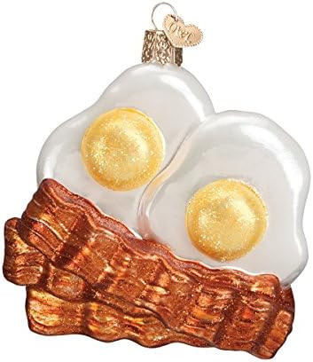 Old World Christmas Glass Blown Ornament with S-Hook and Gift Box, Food Collection (Bacon and Egg... | Amazon (US)
