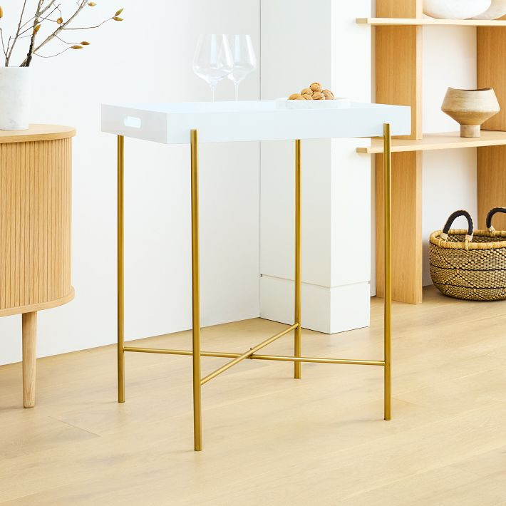 Butler Stands & Lacquer Tray Bundle | West Elm (US)