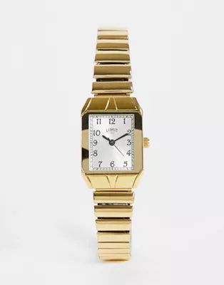 Limit womens expandable bracelet watch in gold Exclusive to ASOS | ASOS (Global)