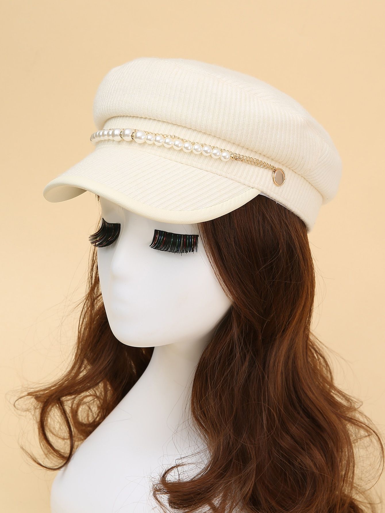 Faux Pearl Decor Baker Boy Hat | SHEIN