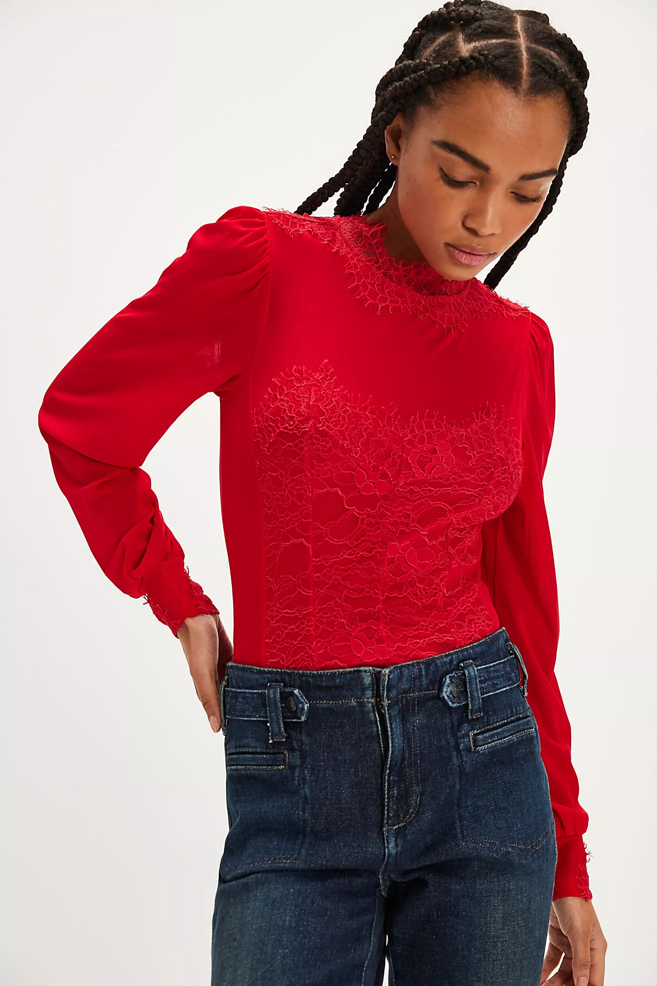 Sweet Nothings Long-Sleeve Bodysuit | Free People (Global - UK&FR Excluded)