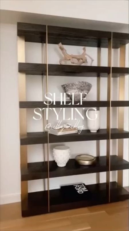 Shelf styling inspiration. Home decor tips. Cella Jane. Decor books, decor pieces  

#LTKstyletip #LTKhome