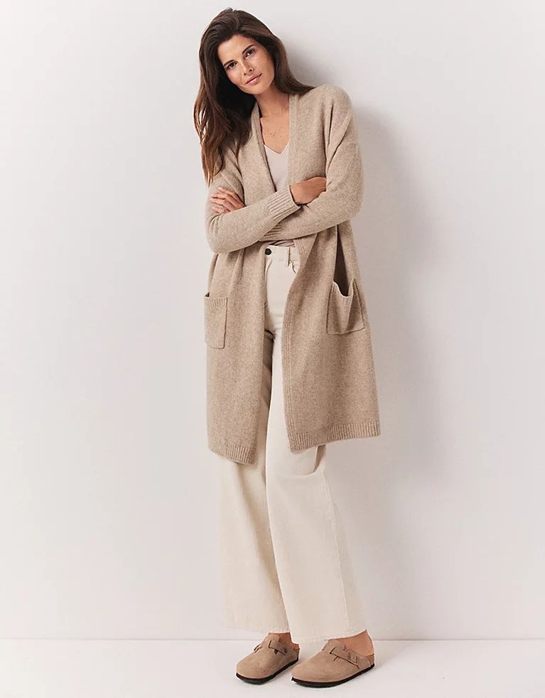Cosy Rolled Edge Cardigan | The White Company (UK)