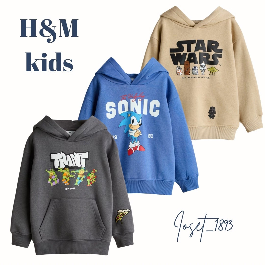 Kids Hoodies
- character hoodies for kids
- kids starwars hoodie 
- kids ninja turtles sweater
- kids sonic sweater 
#hmkids 

#LTKKids #LTKFindsUnder50