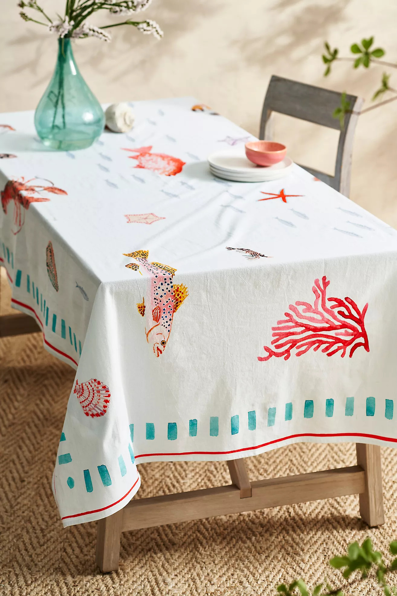 Sea Life Cotton Tablecloth | Terrain