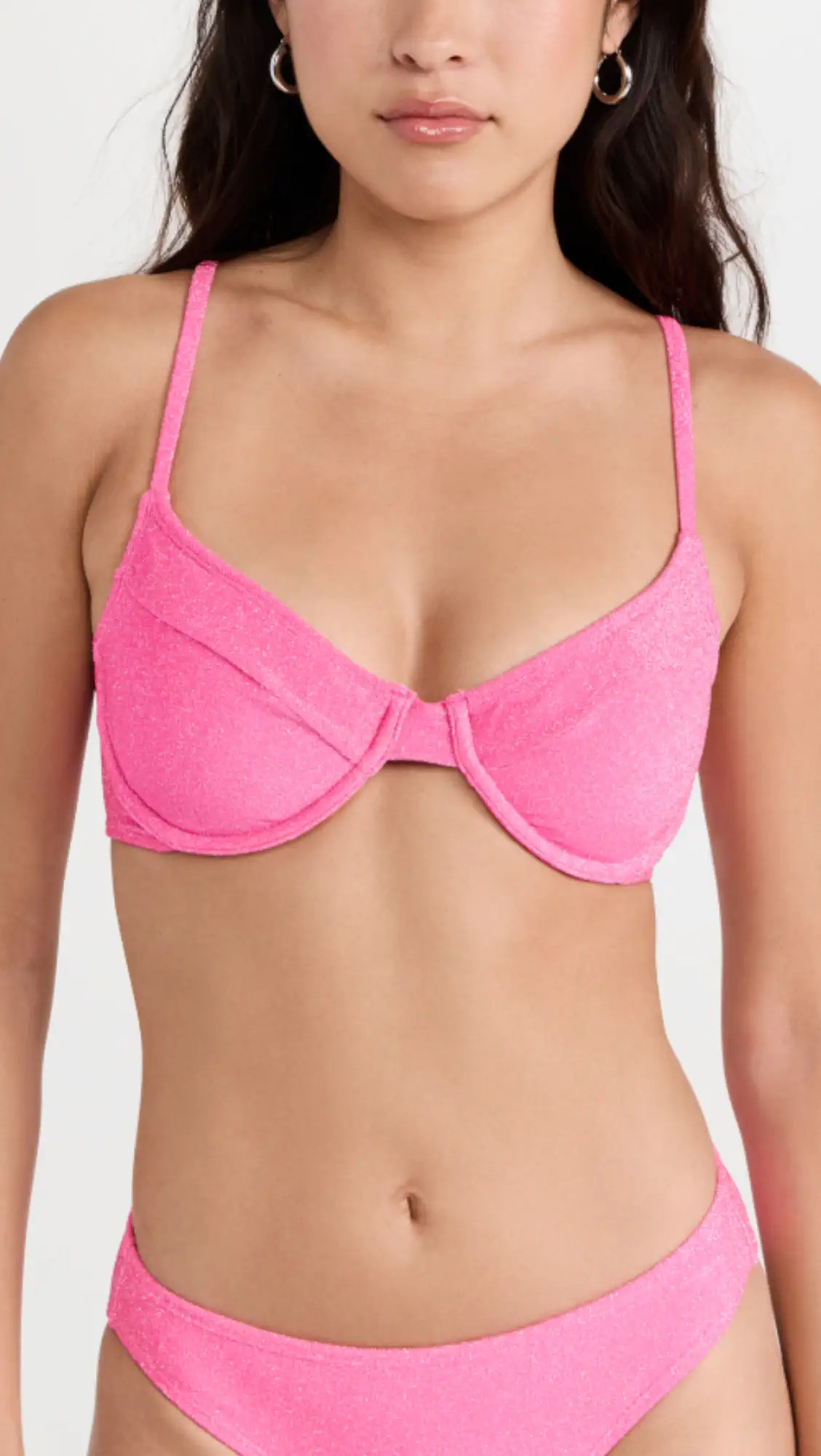 Good American Sparkle Demi Bikini Top | Shopbop | Shopbop