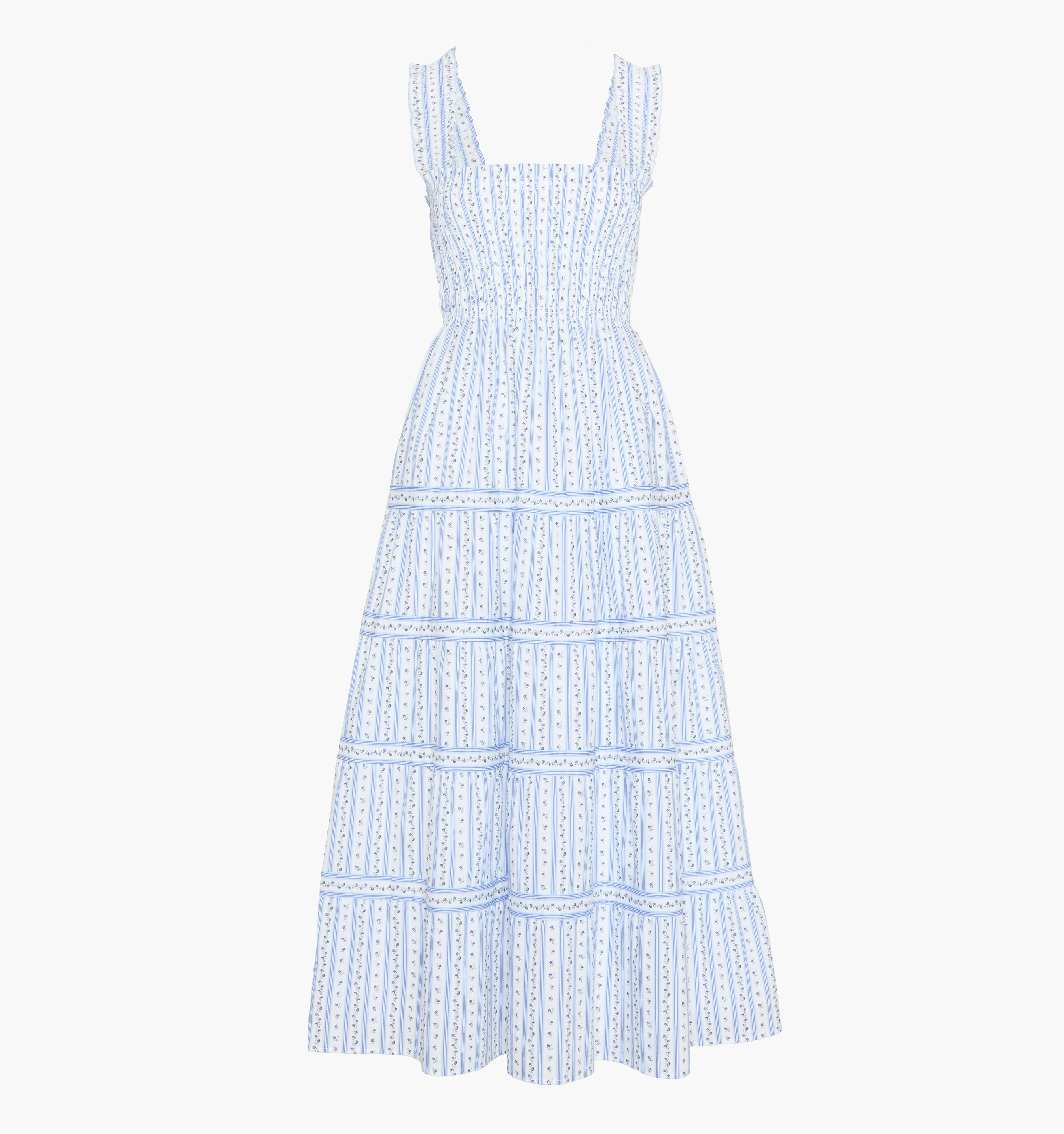 The Kimmy Maxi Nap Dress | Blue Petal Stripe / XXXS | ® | Hill House Home | Hill House Home US