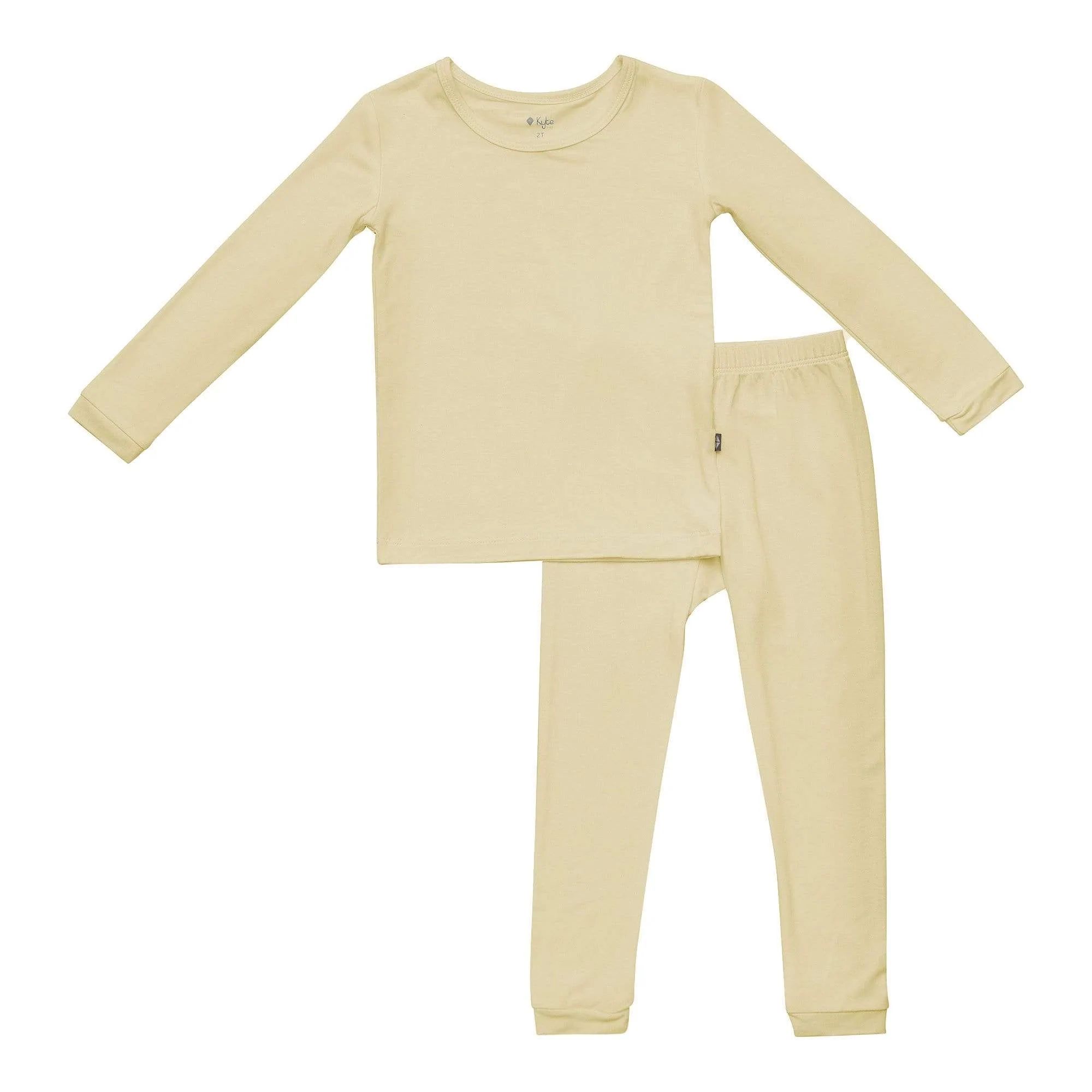 Toddler Pajama Set in Wheat | Kyte BABY