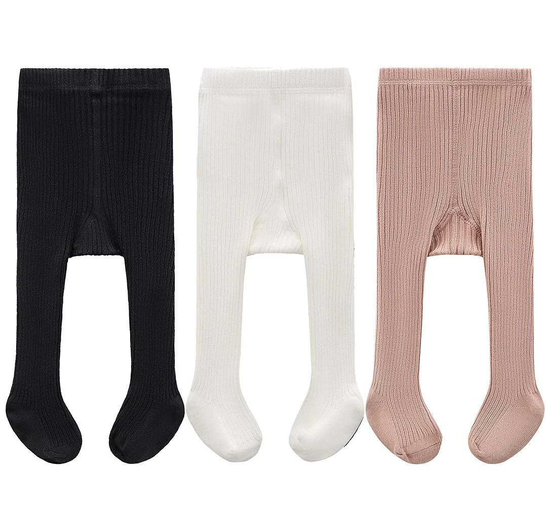 CECORC Baby Girls Tights Toddler Cable Knit Leggings Thick Cotton Infant Stockings Pantyhose 1-10... | Amazon (US)