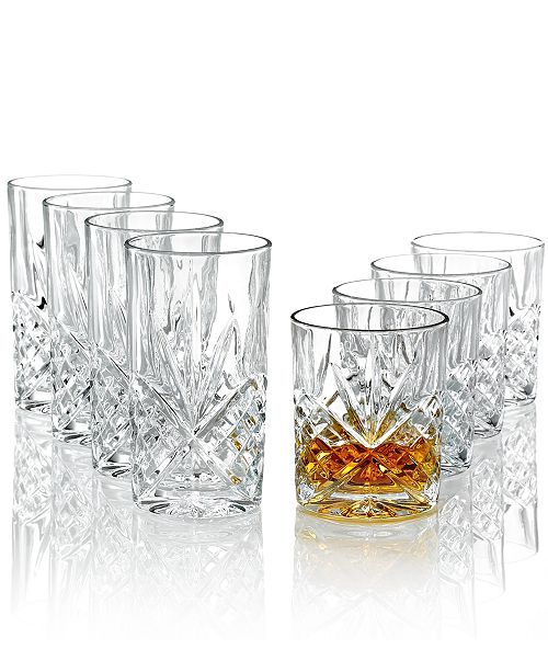 Barware, Dublin Double Old-Fashioned and Highball Glasses, Set of 8 | Macys (US)