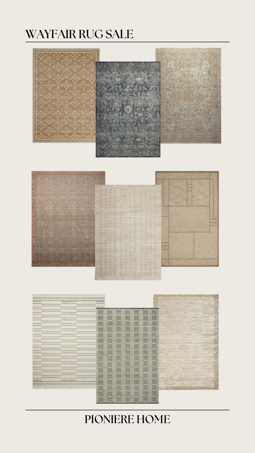 Wayfair rug sale. Memorial Day sale. Loloi rugs, neutral area rugs, Chris loves Julia, magnolia home, Jeremiah Brent, Amber Lewis, affordable area rugs

#LTKSeasonal #LTKHome #LTKSaleAlert