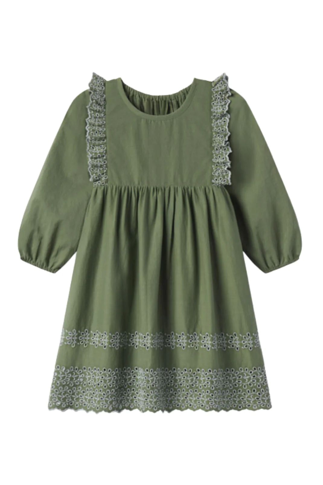 Kate Dress in Oil Green | Baybala