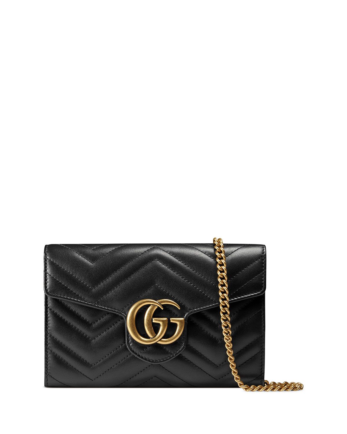 Gucci GG Marmont Matelassé Mini Bag, Black | Neiman Marcus