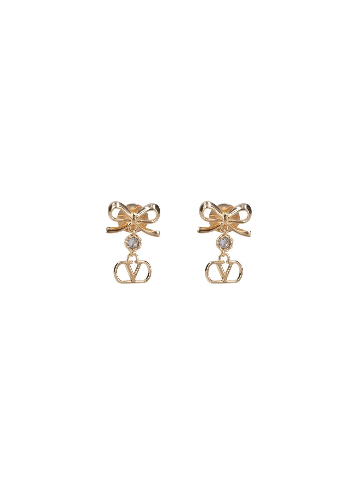 Valentino VLogo Signature Embellished Earrings | Cettire Global