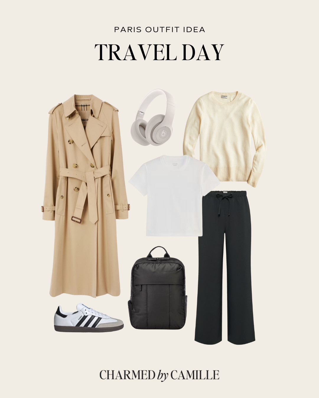 PARIS OUTFIT IDEA 🖤 My go-to travel day outfit when visiting Paris.

spring outfit idea - spring fashion - trench coat outfit - travel outfit 

 #LTKSeasonal #LTKStyleTip #LTKTravel