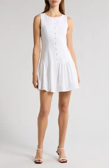 WAYF Martini Linen Blend Minidress | Nordstrom | Nordstrom