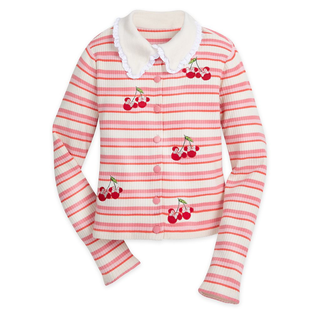 Minnie Mouse Icon ''Cherries'' Button Down Sweater for Women by Her Universe | Disney Store | Disney Store