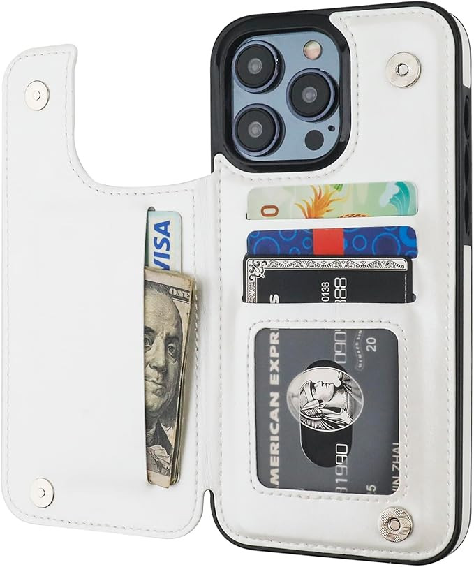 Onetop Compatible with iPhone 15 Pro Max Wallet Case with Card Holder, PU Leather Kickstand Card ... | Amazon (US)