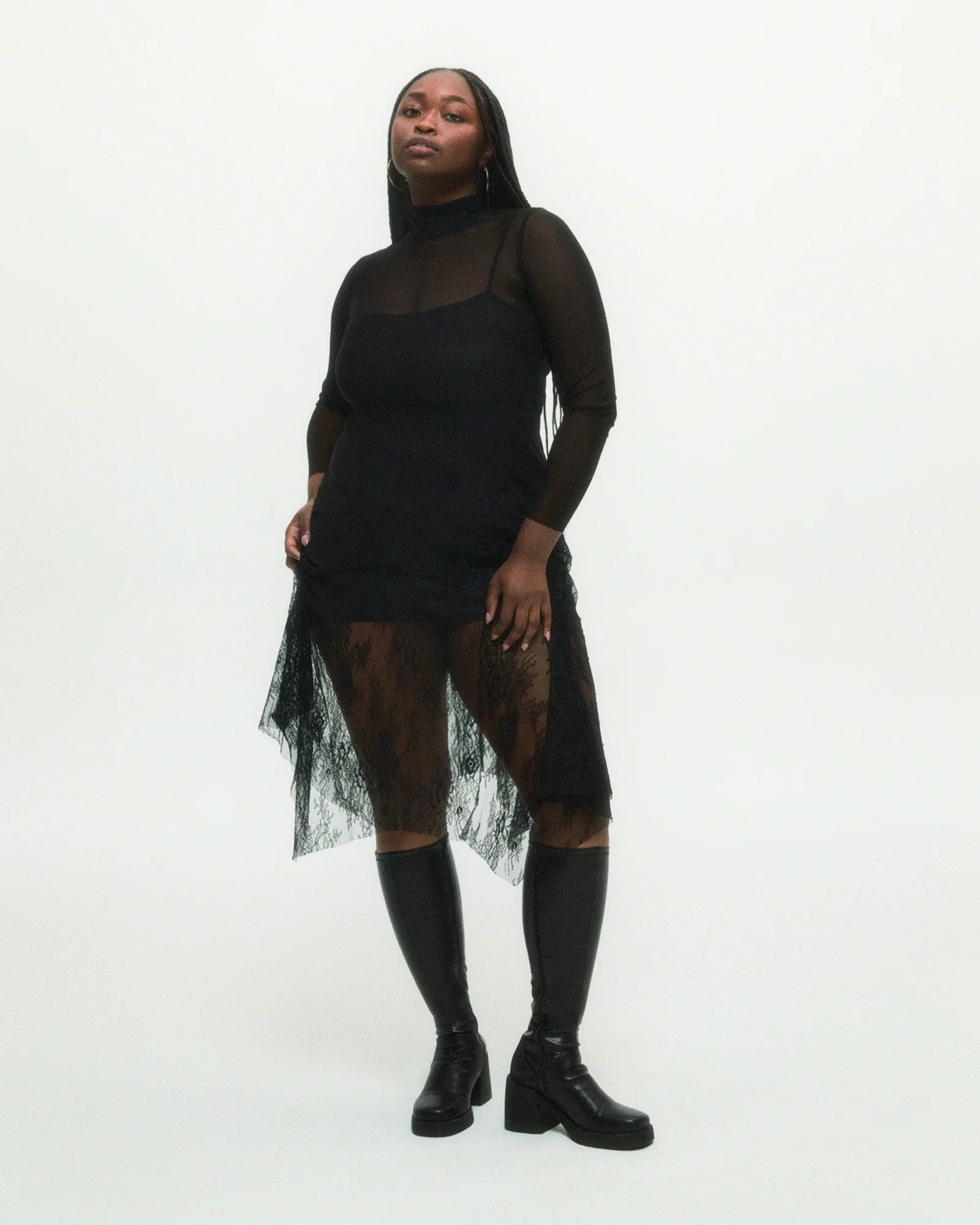 BERKLEIGH Black Wide Calf Women's Knee High Boot | Steve Madden (US)