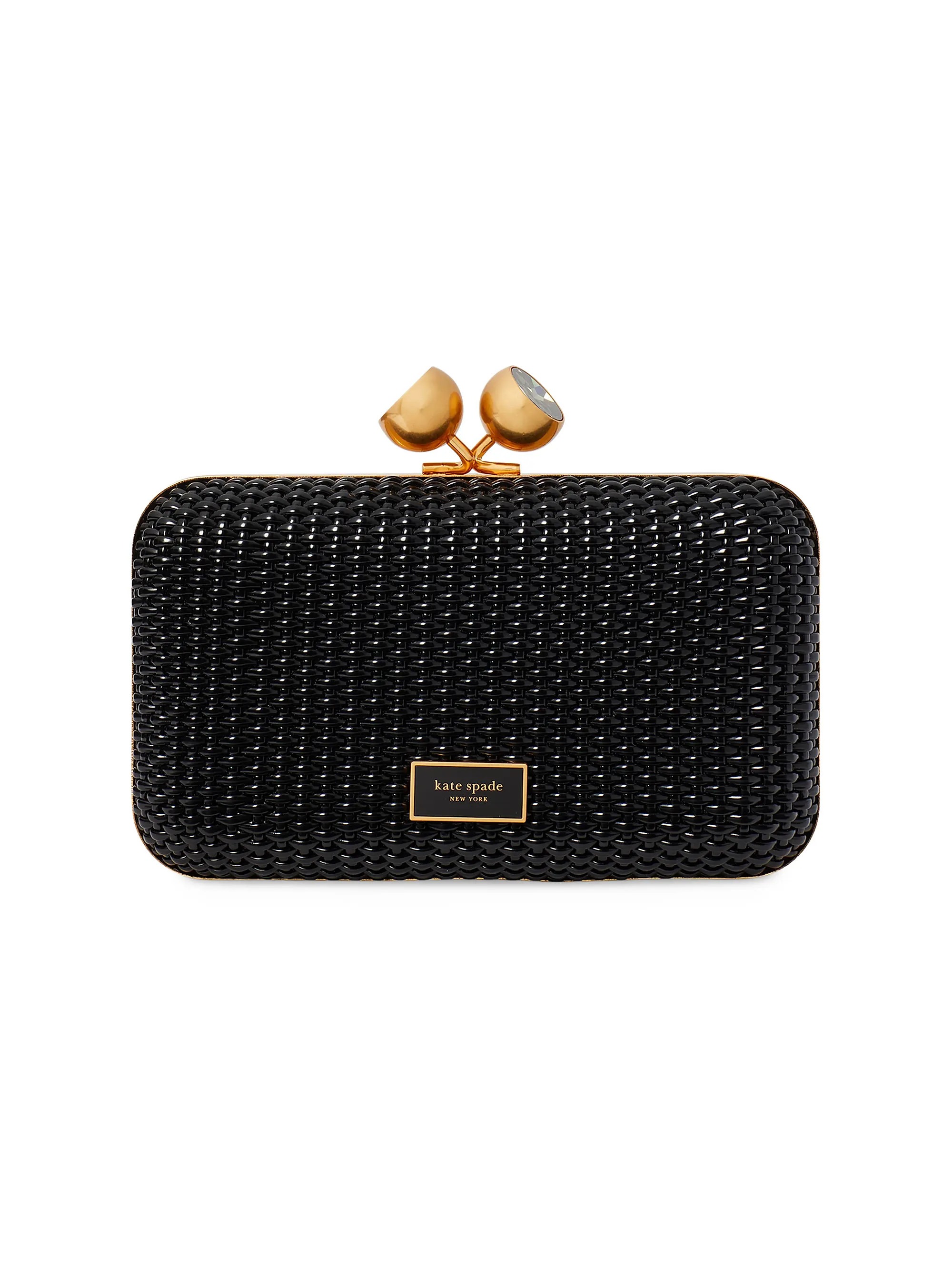 Small Woven Kisslock Clutch | Saks Fifth Avenue