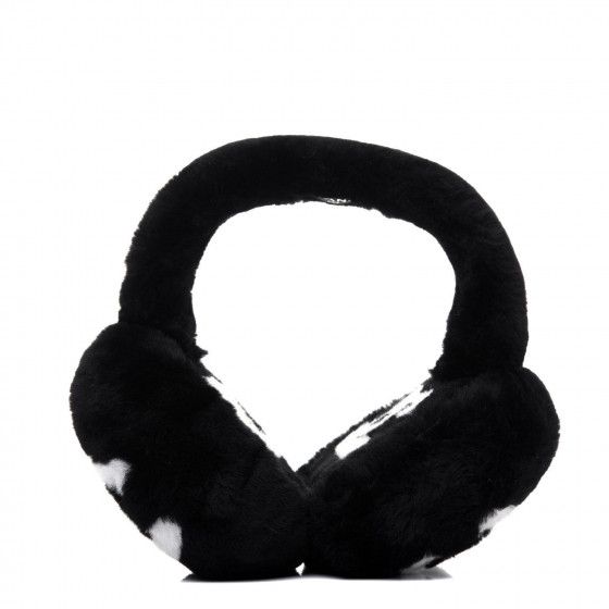 CHANEL

Shearling CC Ear Muffs Black White | Fashionphile